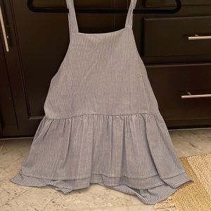 PPLA navy & white striped blouse